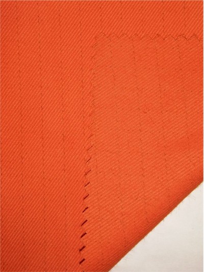 XX-XNXG  38%Cotton 60%Anti-statin  Specification:30/2*30/2/76*52  阻燃布 側面照